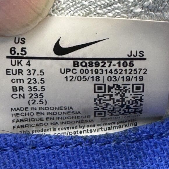 Nike Epic React Flyknit 2 Shoes Womens Size 6.5 White Teal Running BQ8927-105 - Picture 10 of 11